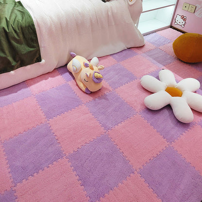 Rynx | Modern Tiles and Carpet Plush Cut Composite Non-Slip Carpet Tiles