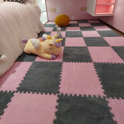 Rynx | Modern Tiles and Carpet Plush Cut Composite Non-Slip Carpet Tiles