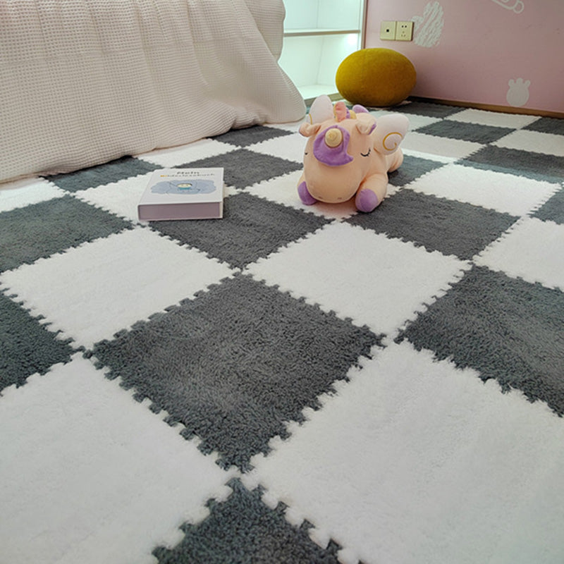 Rynx | Modern Tiles and Carpet Plush Cut Composite Non-Slip Carpet Tiles