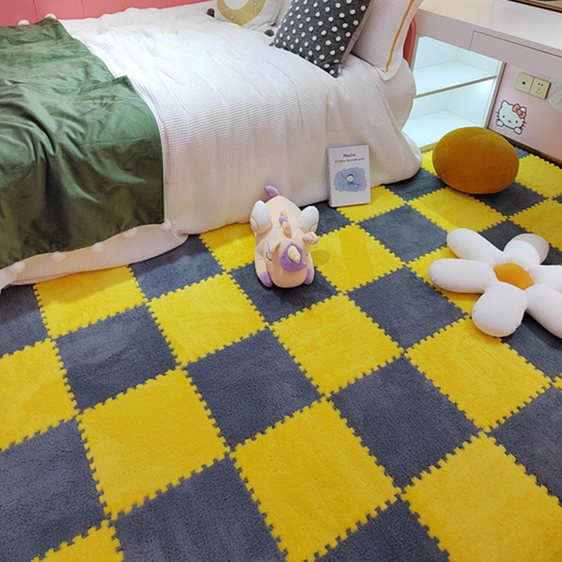 Rynx | Modern Tiles and Carpet Plush Cut Composite Non-Slip Carpet Tiles