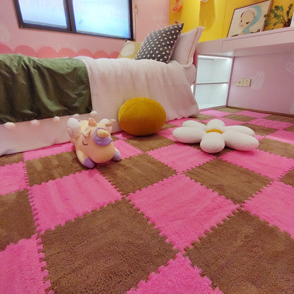 Rynx | Modern Tiles and Carpet Plush Cut Composite Non-Slip Carpet Tiles