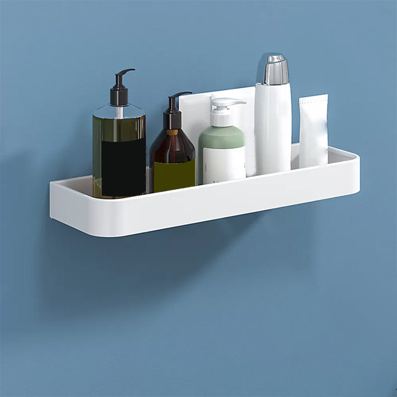 Rynx | White 2-piece Bathroom Hardware Modern Bathroom Accessories Set, Bathroom Shelf
