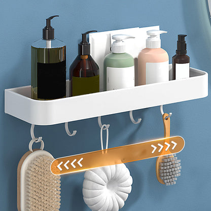 Rynx | White 2-piece Bathroom Hardware Modern Bathroom Accessories Set, Bathroom Shelf
