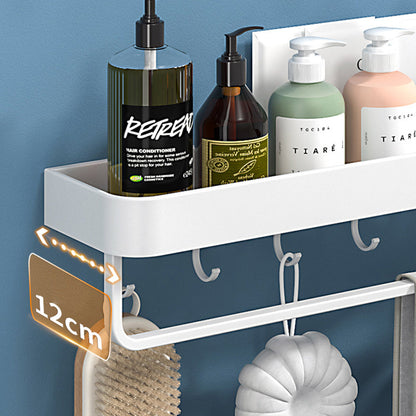 Rynx | White 2-piece Bathroom Hardware Modern Bathroom Accessories Set, Bathroom Shelf