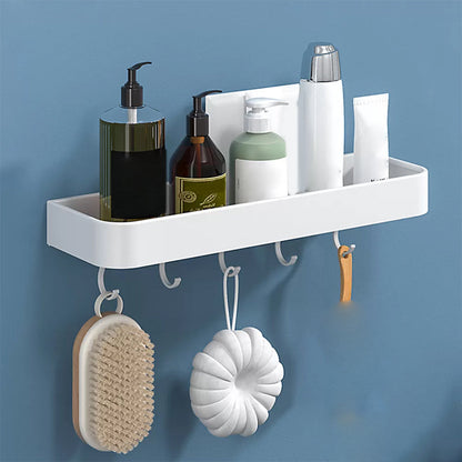 Rynx | White 2-piece Bathroom Hardware Modern Bathroom Accessories Set, Bathroom Shelf
