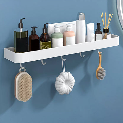 Rynx | White 2-piece Bathroom Hardware Modern Bathroom Accessories Set, Bathroom Shelf