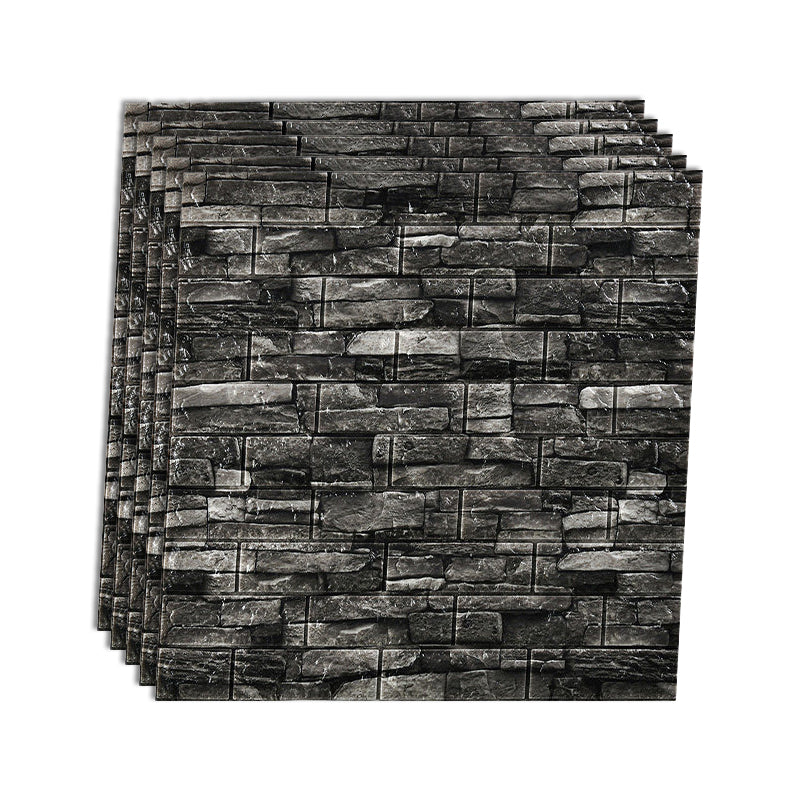 Rynx | Industrial Wall Panel 3D Brick Wall Panels Waterproof Stickers Wall Tiles Set of 10