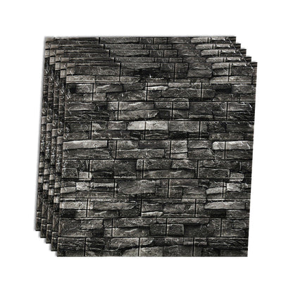 Rynx | Industrial Wall Panel 3D Brick Wall Panels Waterproof Stickers Wall Tiles Set of 10