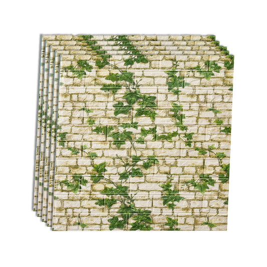 Rynx | Industrial Wall Panel 3D Brick Wall Panels Waterproof Stickers Wall Tiles Set of 10