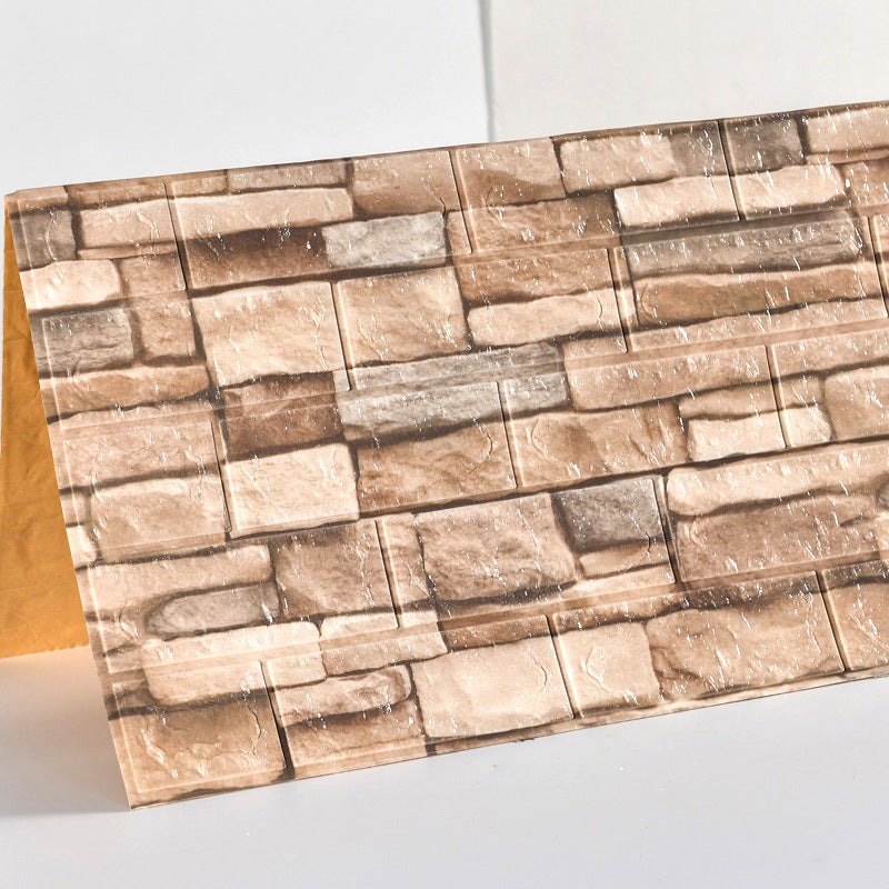 Rynx | Industrial Wall Panel 3D Brick Wall Panels Waterproof Stickers Wall Tiles Set of 10