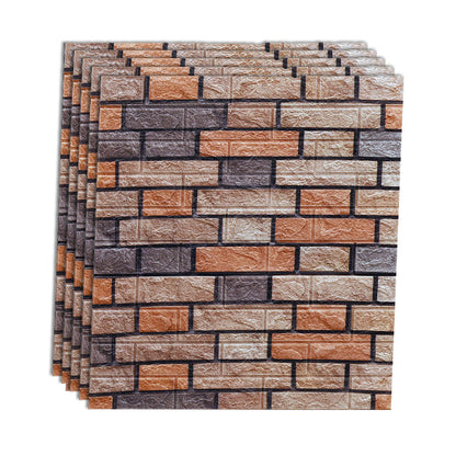 Rynx | Industrial Wall Panel 3D Brick Wall Panels Waterproof Stickers Wall Tiles Set of 10