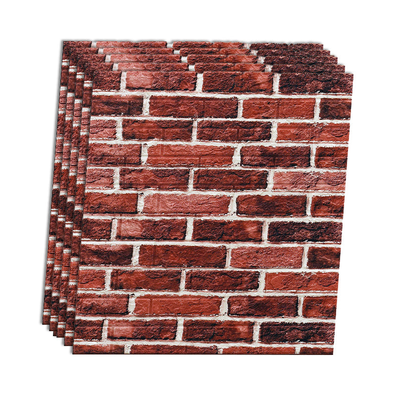 Rynx | Industrial Wall Panel 3D Brick Wall Panels Waterproof Stickers Wall Tiles Set of 10