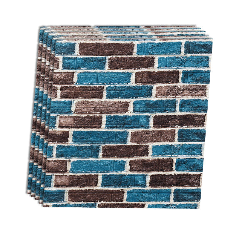 Rynx | Industrial Wall Panel 3D Brick Wall Panels Waterproof Stickers Wall Tiles Set of 10