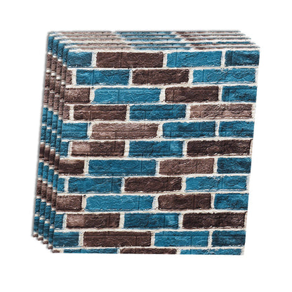 Rynx | Industrial Wall Panel 3D Brick Wall Panels Waterproof Stickers Wall Tiles Set of 10