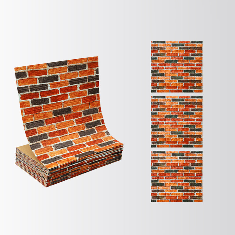 Rynx | Industrial Wall Panel 3D Brick Wall Panels Waterproof Stickers Wall Tiles Set of 10