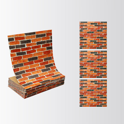 Rynx | Industrial Wall Panel 3D Brick Wall Panels Waterproof Stickers Wall Tiles Set of 10