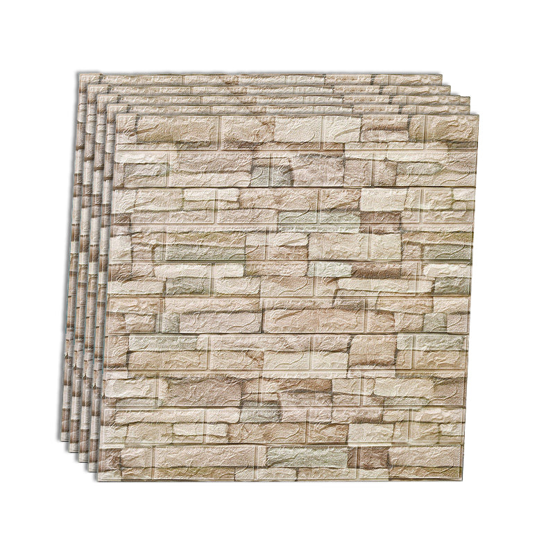 Rynx | Industrial Wall Panel 3D Brick Wall Panels Waterproof Stickers Wall Tiles Set of 10