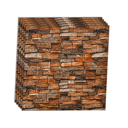 Rynx | Industrial Wall Panel 3D Brick Wall Panels Waterproof Stickers Wall Tiles Set of 10