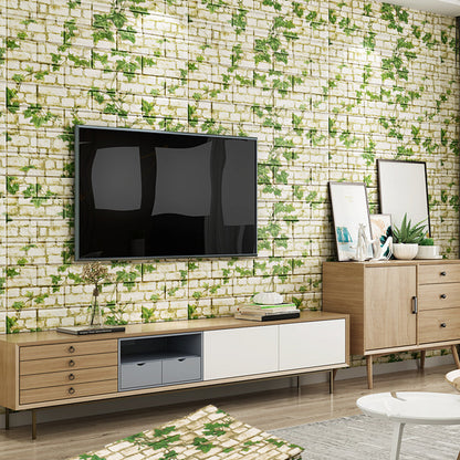 Rynx | Industrial Wall Panel 3D Brick Wall Panels Waterproof Stickers Wall Tiles Set of 10