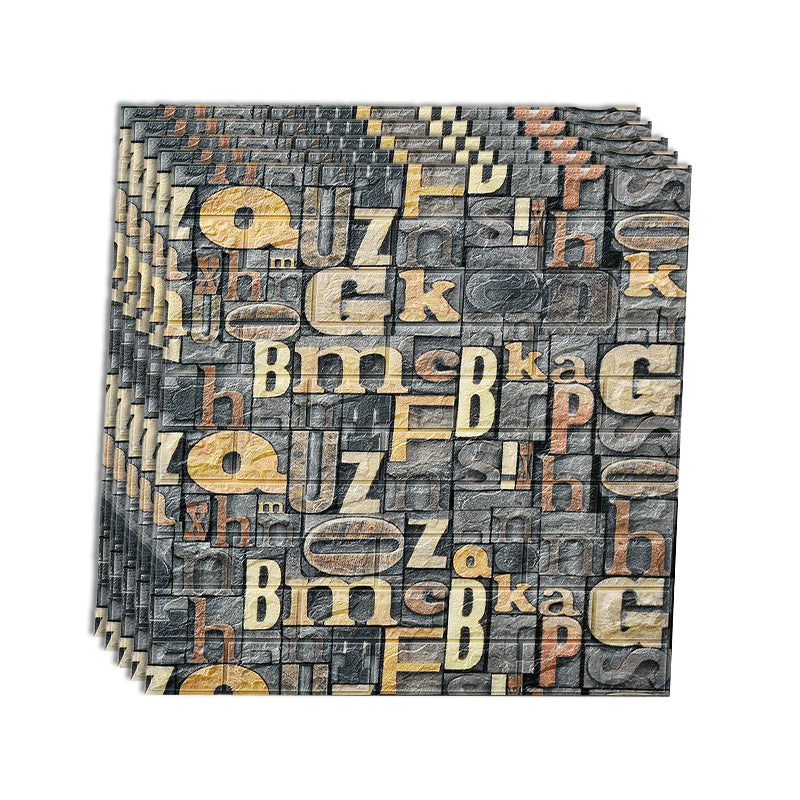 Rynx | Industrial Wall Panel 3D Brick Wall Panels Waterproof Stickers Wall Tiles Set of 10