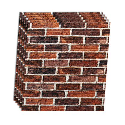Rynx | Industrial Wall Panel 3D Brick Wall Panels Waterproof Stickers Wall Tiles Set of 10