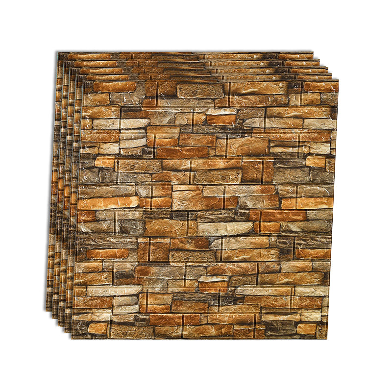 Rynx | Industrial Wall Panel 3D Brick Wall Panels Waterproof Stickers Wall Tiles Set of 10