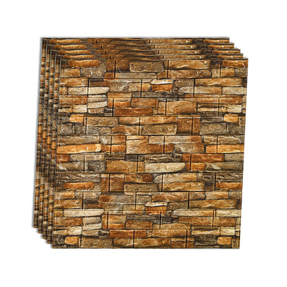Rynx | Industrial Wall Panel 3D Brick Wall Panels Waterproof Stickers Wall Tiles Set of 10