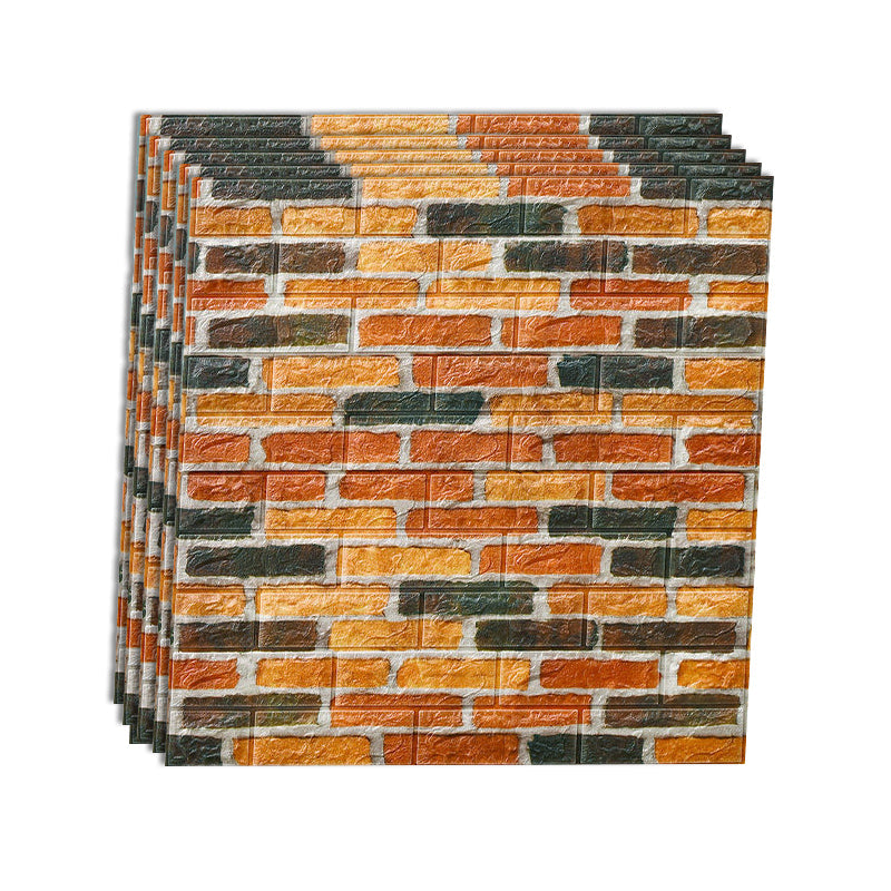 Rynx | Industrial Wall Panel 3D Brick Wall Panels Waterproof Stickers Wall Tiles Set of 10