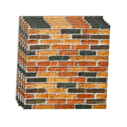 Rynx | Industrial Wall Panel 3D Brick Wall Panels Waterproof Stickers Wall Tiles Set of 10