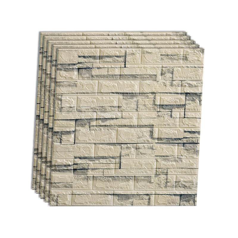 Rynx | Industrial Wall Panel 3D Brick Wall Panels Waterproof Stickers Wall Tiles Set of 10