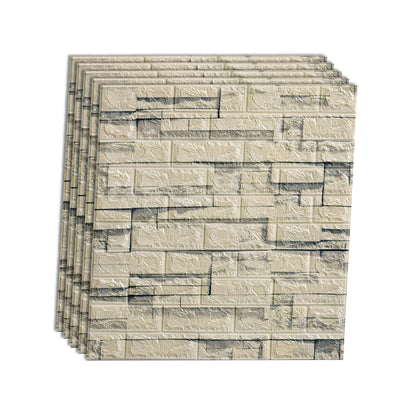 Rynx | Industrial Wall Panel 3D Brick Wall Panels Waterproof Stickers Wall Tiles Set of 10