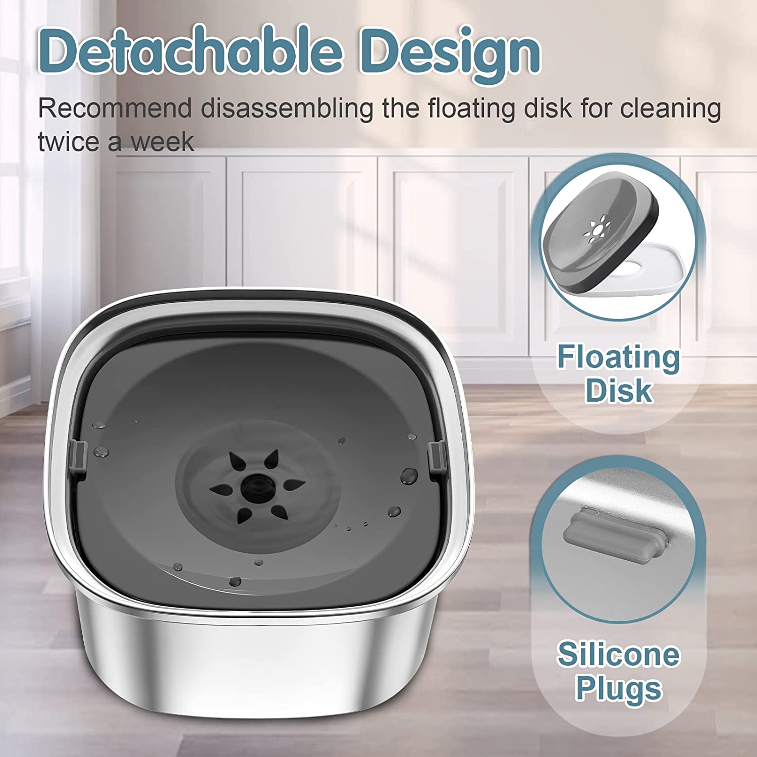 RYNX | Spill-Proof Water Bowl For Large Dogs