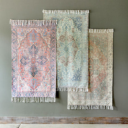 Rynx | 3x5 Persian printed carpet with fringes, Choose your color