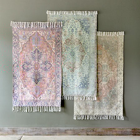 Rynx | 3x5 Persian printed carpet with fringes, Choose your color