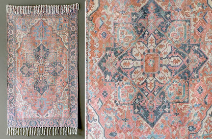 Rynx | 3x5 Persian printed carpet with fringes, Choose your color