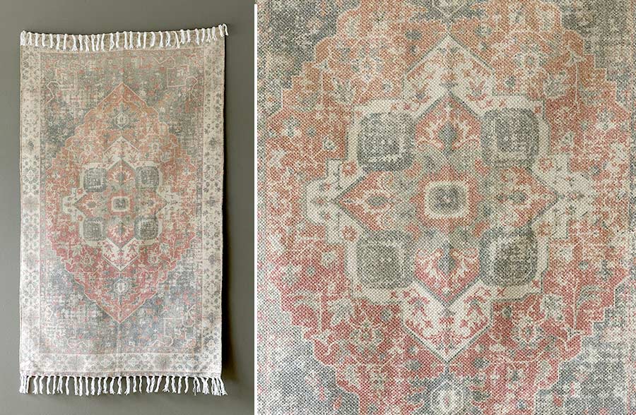 Rynx | 3x5 Persian printed carpet with fringes, Choose your color