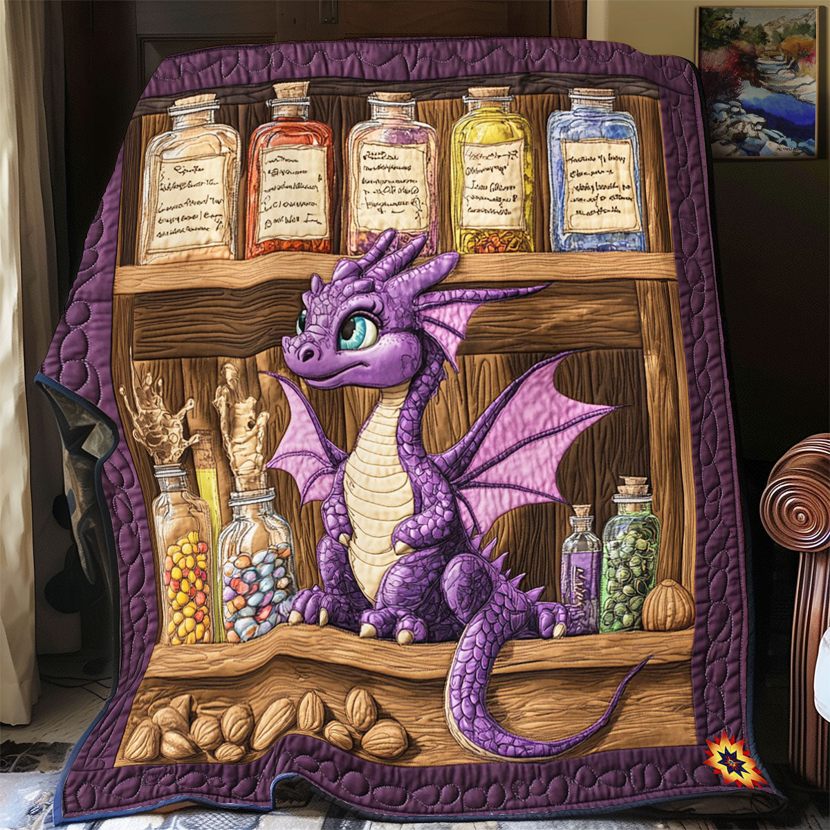 Rynx | Purple Dragon Blanket