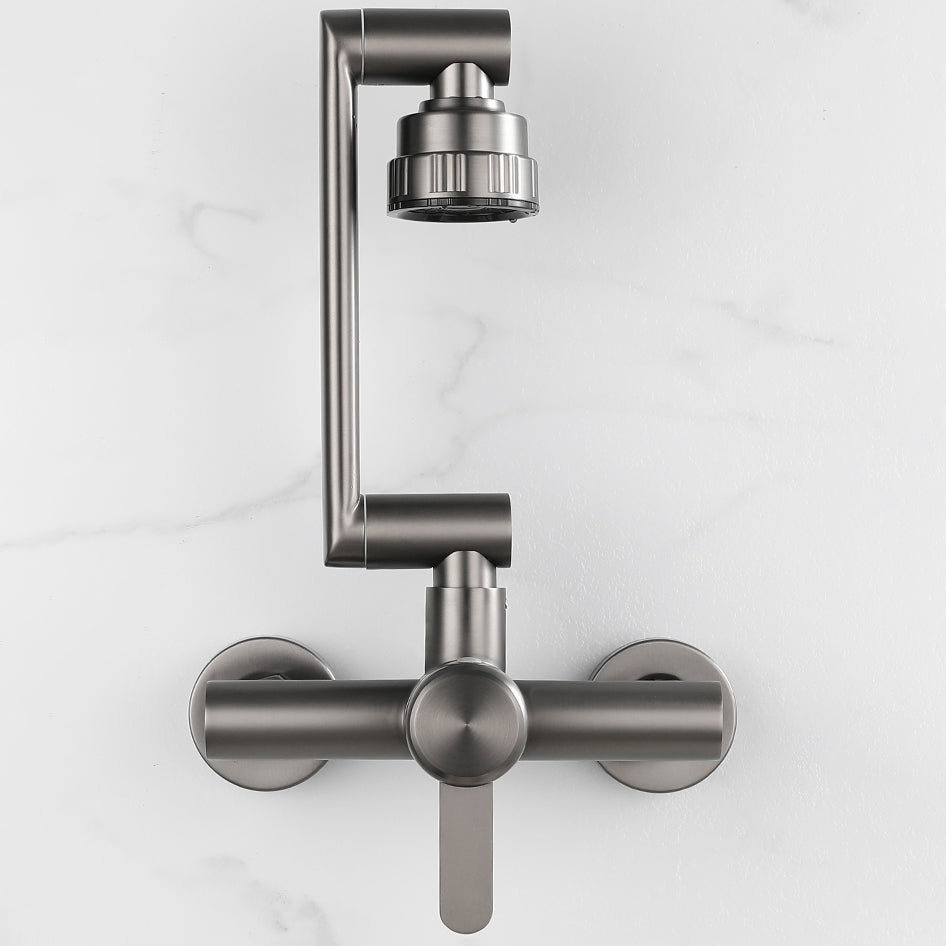Rynx | Modern Wall-Mounted Kitchen Faucet Single Lever Faucet in Chrome