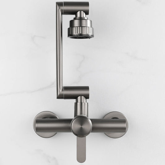 Rynx | Modern Wall-Mount Kitchen Faucet Single Handle Faucet in Chrome
