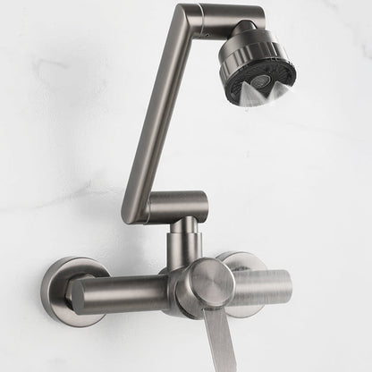 Rynx | Modern Wall-Mount Kitchen Faucet Single Handle Faucet in Chrome