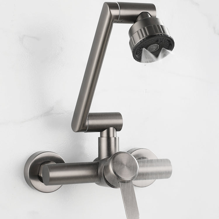 Rynx | Modern Wall-Mounted Kitchen Faucet Single Lever Faucet in Chrome