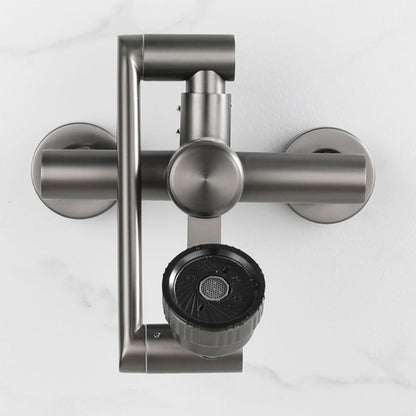 Rynx | Modern Wall-Mount Kitchen Faucet Single Handle Faucet in Chrome