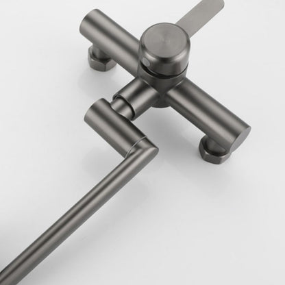 Rynx | Modern Wall-Mounted Kitchen Faucet Single Lever Faucet in Chrome