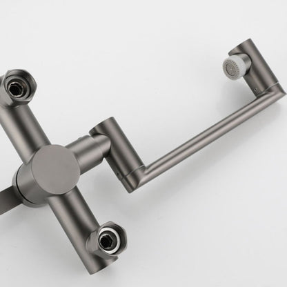 Rynx | Modern Wall-Mounted Kitchen Faucet Single Lever Faucet in Chrome