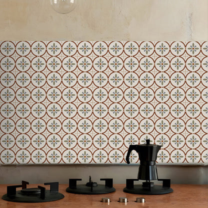 Rynx | Waterproof Peel & Stick Tile Square Pattern Print Single Tile