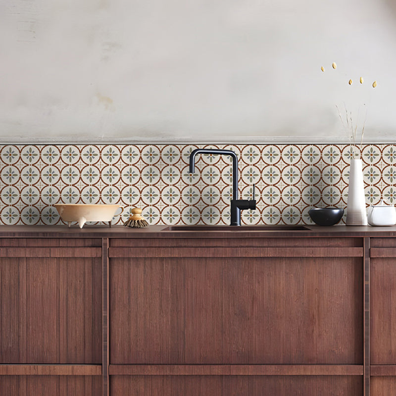 Rynx | Waterproof Peel & Stick Tile Square Pattern Print Single Tile