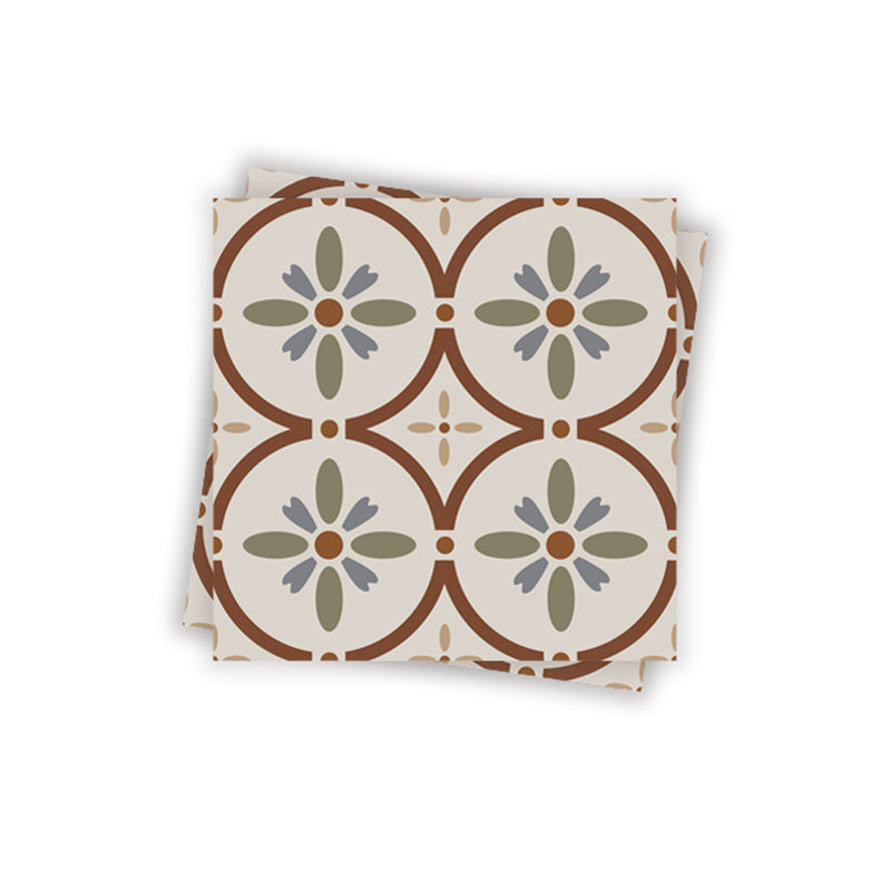 Rynx | Waterproof Peel & Stick Tile Square Pattern Print Single Tile