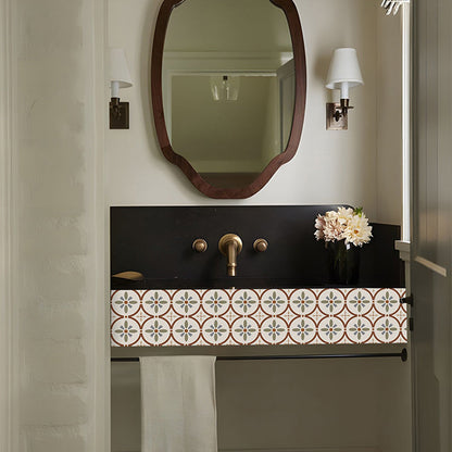 Rynx | Waterproof Peel & Stick Tile Square Pattern Print Single Tile