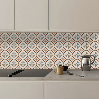 Rynx | Waterproof Peel & Stick Tile Square Pattern Print Single Tile