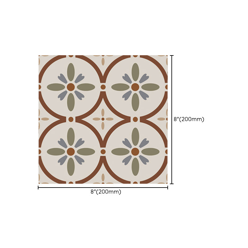 Rynx | Waterproof Peel & Stick Tile Square Pattern Print Single Tile